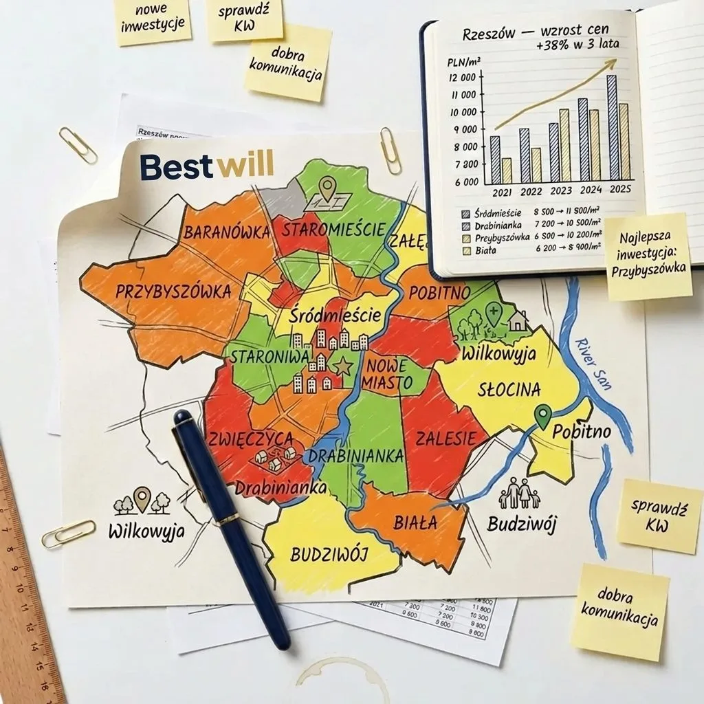 Rzeszów — dzielnice i inwestycje Bestwill